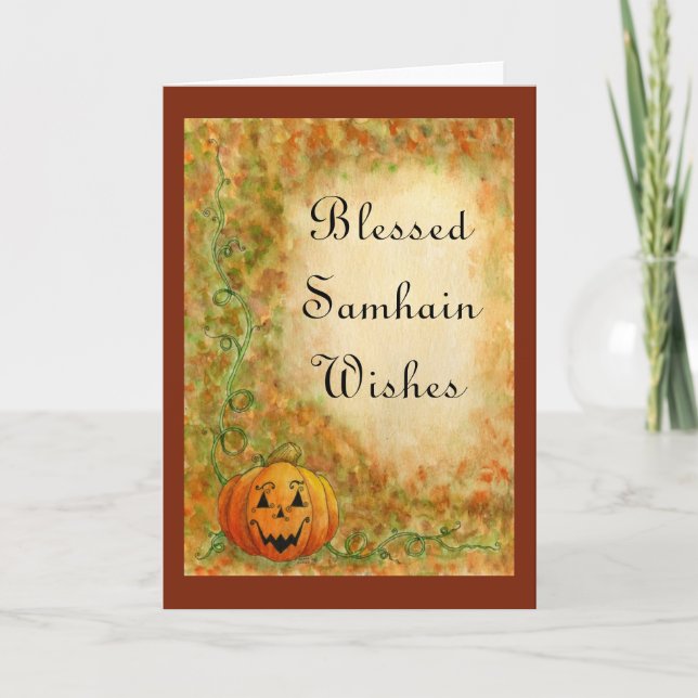 Tarjeta Samhain desea Tarjeta-Personalizar (Anverso)