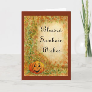 Tarjeta Samhain desea Tarjeta-Personalizar