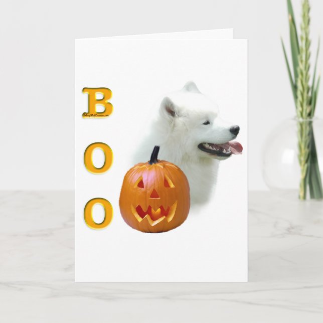 Tarjeta Samoyed Boo (Anverso)