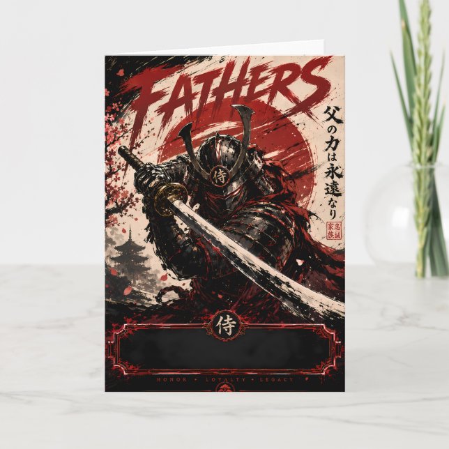 Tarjeta Samurai Protector Father Card (Anverso)