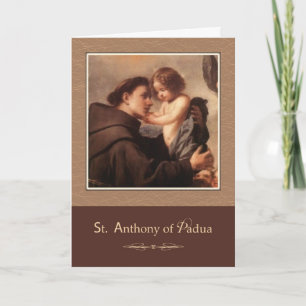 Tarjeta San Antonio de Padua Reza por nosotros