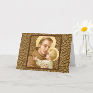 Tarjeta San Antonio de Padua y el Niño Jesús (JM 05)