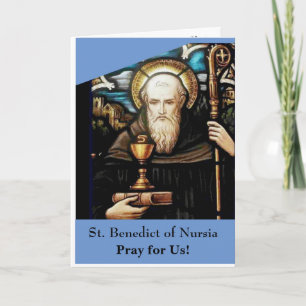 Tarjeta San Benedicto de Nursia