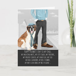 Tarjeta San Bernardo del Día del Padre Perro