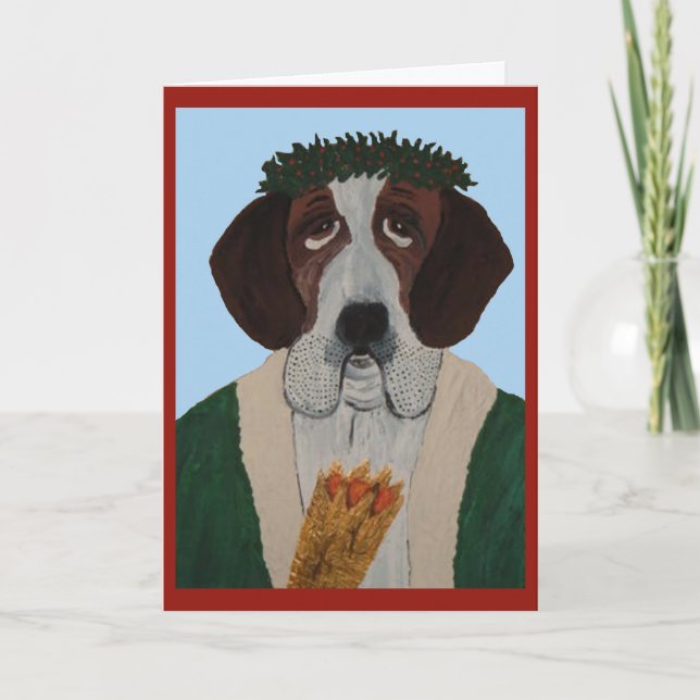 Tarjeta San Bernardo Papá Noel (Anverso)