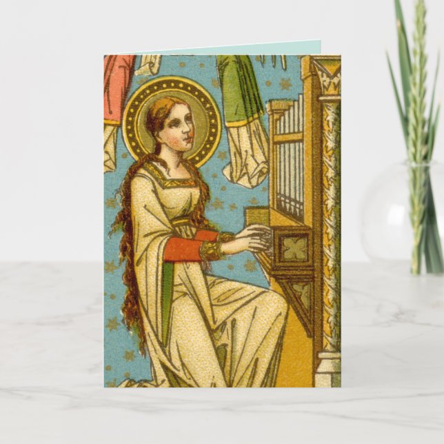 Tarjeta San Cecilia NeoGótica de Roma (detalle; BNG 02) (Anverso)