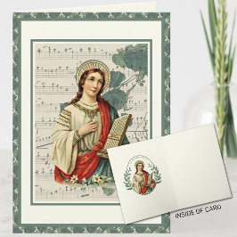 Tarjeta San Cecilia Orgán de Coro Religioso