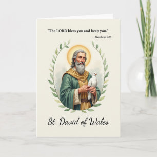 Tarjeta San David de Gales disuelve la paz con las escritu