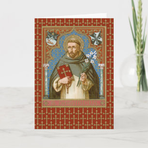 Tarjeta San Domingo de Guzmán (BK 011) Saludo en blanco