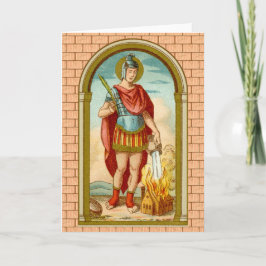 Tarjeta San Florian de Lorch (BK 32) Saludo en blanco