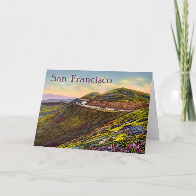 Tarjeta San Francisco, California (Anverso)