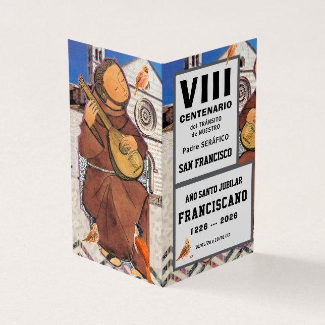 Tarjeta San Francisco de Asis Folded Card (Exterior)