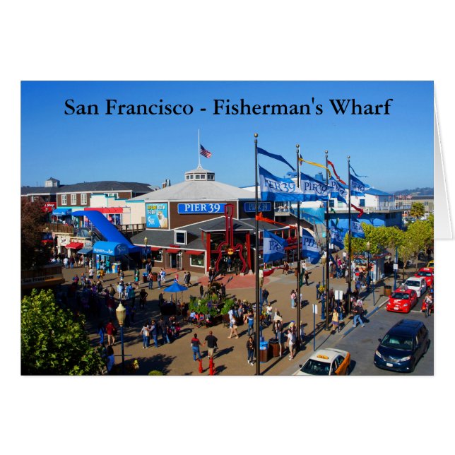 Tarjeta San Francisco Pier 39 #12-2 (Anverso (Horizontal))