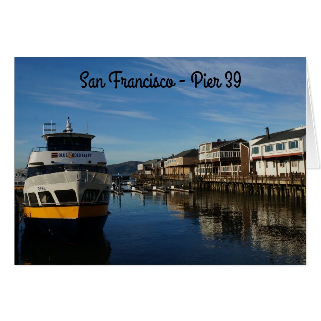 Tarjeta San Francisco Pier 39 #6 (Anverso (Horizontal))
