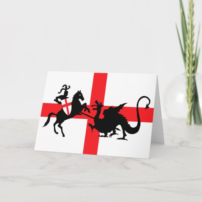 Tarjeta San Jorge y el dragón (Anverso)