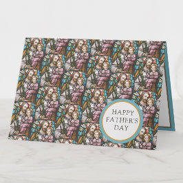 Tarjeta San José Día de los Padres Carta Religiosa Católic