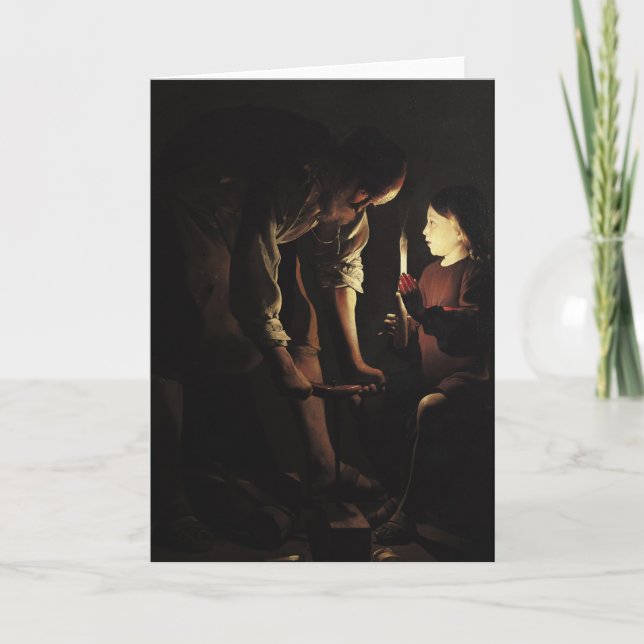 Tarjeta San José, el carpintero, c.1640 (Anverso)