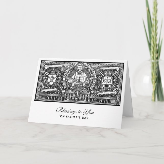 Tarjeta San José Jesús Padres Día Católico C (Anverso)