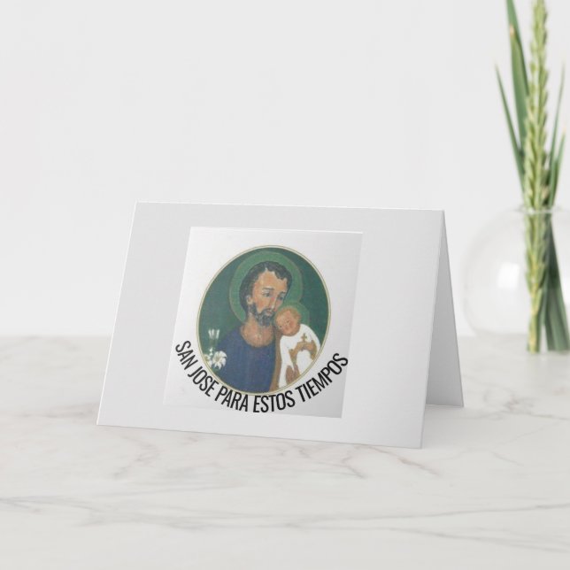 Tarjeta San José para estos tiempos (Anverso)