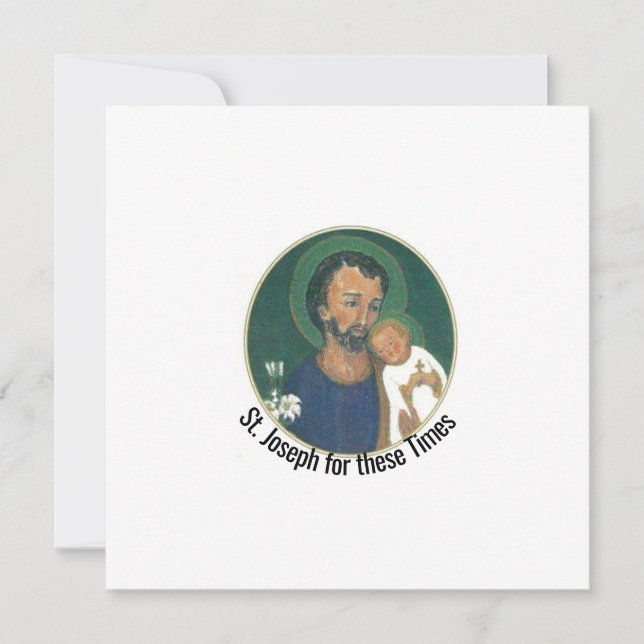 Tarjeta San José para estos Tiempos (Anverso)