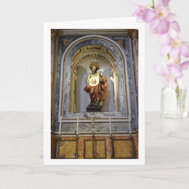 Tarjeta San Judas Tadeo, Iglesia de San Nicolás, Valencia  (Orquídea)