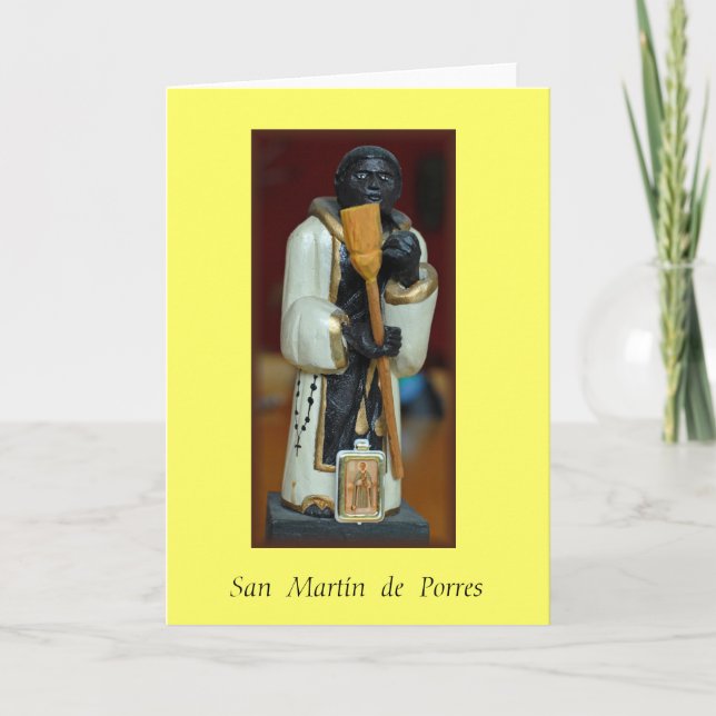Tarjeta "San Martín de Porres " (Anverso)