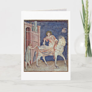 Tarjeta San Martín Dividiendo Su Ropa Por Simone Martini