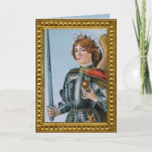 Tarjeta San Miguel Arcángel (detalle; M 017)