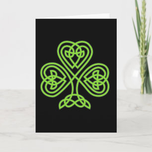 Tarjeta San Patricio Notecard~Chispa celta