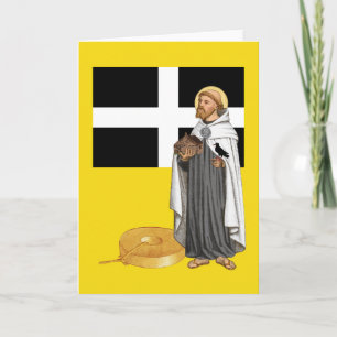Tarjeta San Piran de Cornualles (SAE 01) y su bandera