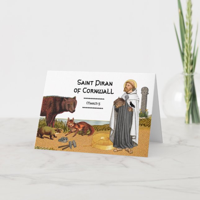 Tarjeta San Pirán de Cornwall (SAE 01) (Anverso)