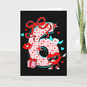 Tarjeta San Valentín 67 Seis Siete Meme Corazones Dabbing 