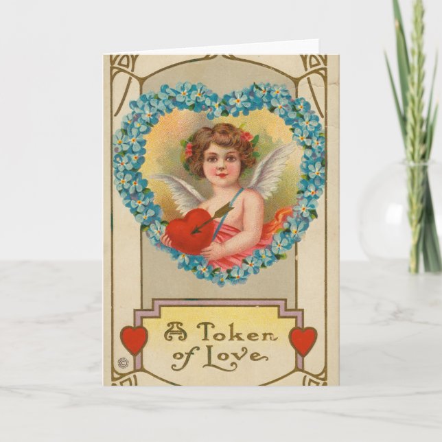 Tarjeta San Valentín antiguo, Stecher Litho Company, ca. 1 (Anverso)