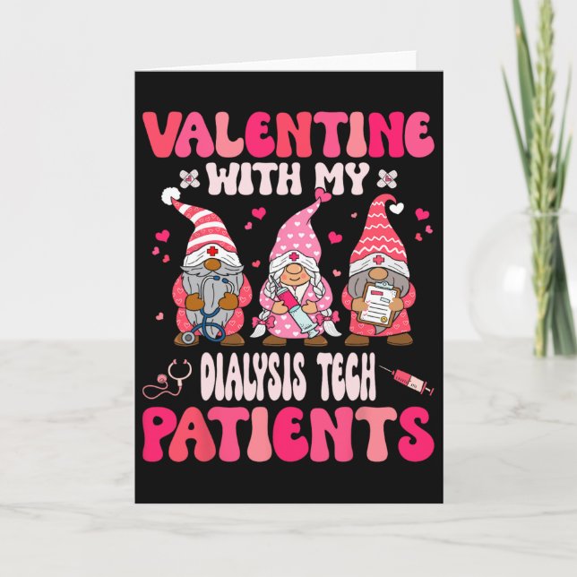 Tarjeta San Valentín con mi técnico de diálisis San Valent (Anverso)