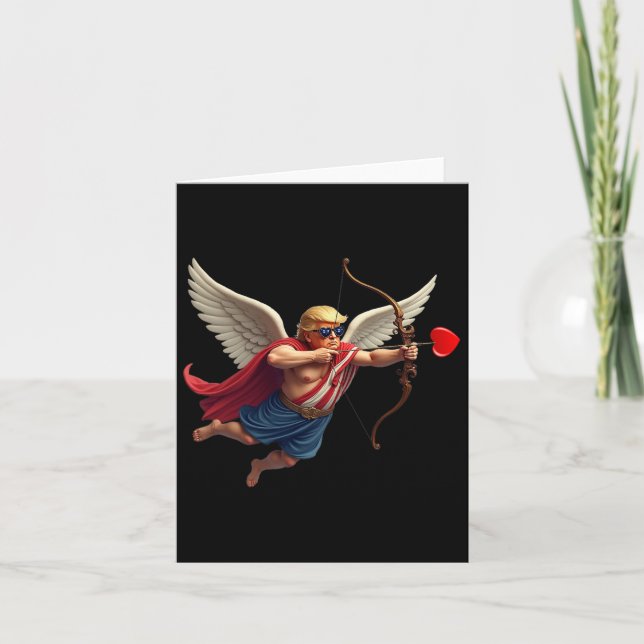 Tarjeta San Valentín Corazón Divertido Trump (Anverso)