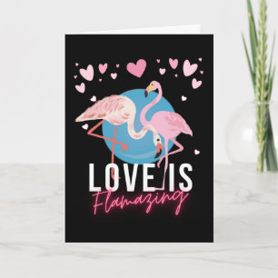 Tarjeta San Valentín de amor de pareja femenina es fascina