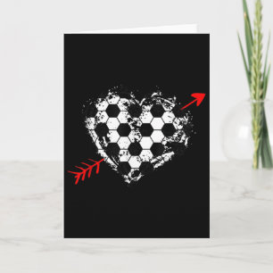 Tarjeta San Valentín de fútbol Copa de Cupido &#; S Arr