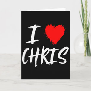 Tarjeta San Valentín de Novio Esposo Hijo Padre Amo a Chri