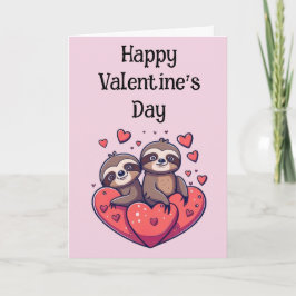 Tarjeta San Valentín de Perezoso