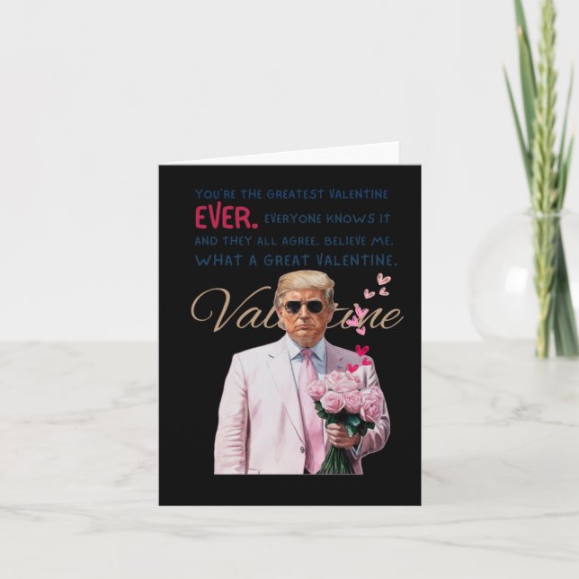 Tarjeta San Valentín de Trump  (Anverso)