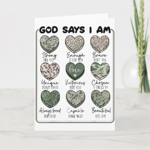 Tarjeta San Valentín Dios Dice Que Soy Chica Del Corazón M