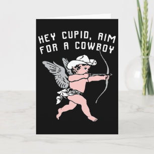 Tarjeta San Valentín Divertido Hey Cupido