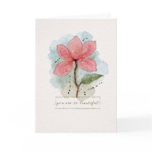 San Valentín eres tan hermosa acuarela