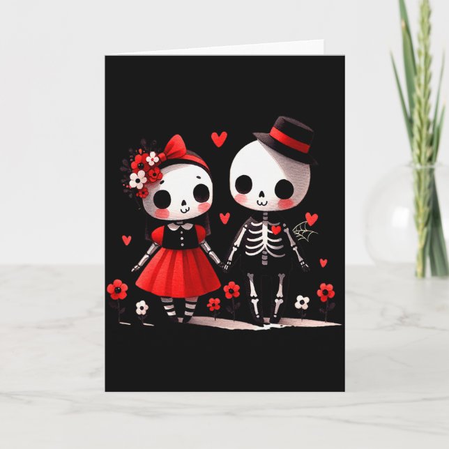 Tarjeta San Valentín gótico (Anverso)