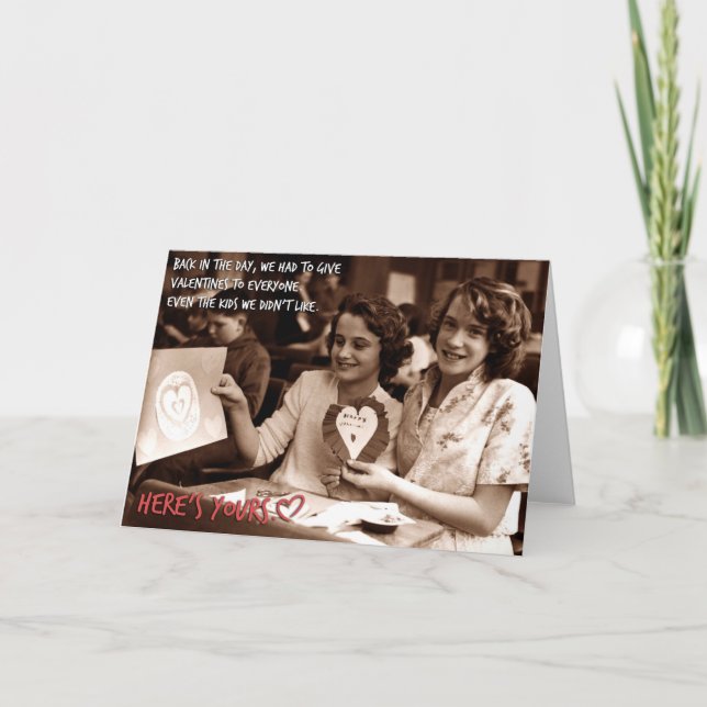 Tarjeta San Valentín - Se los dimos a todos (Anverso)