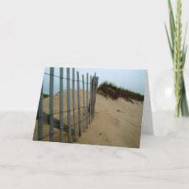 Tarjeta Sand Dune Beach Fence