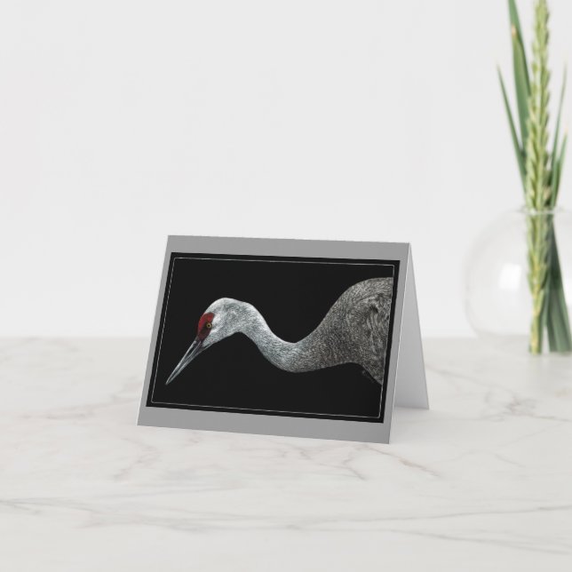 Tarjeta Sandhill Crane (Anverso)