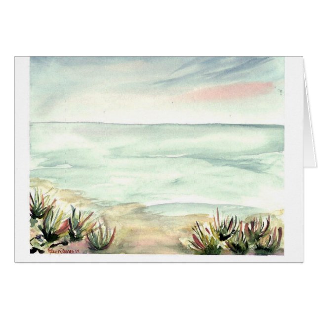 Tarjeta Sandy Beach (Anverso (Horizontal))