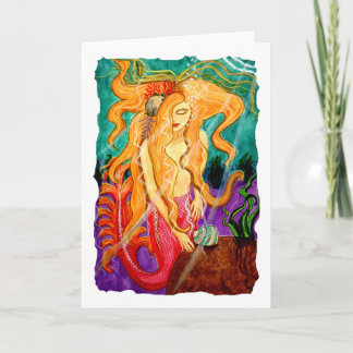 Tarjeta Sanibel Siren Mermaid Blank Card
