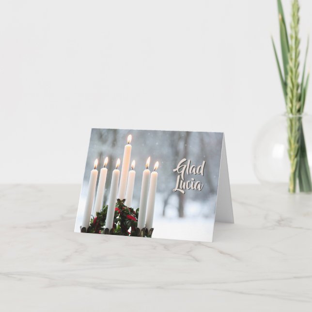 Tarjeta Sankt Lucia | Luciafest (Anverso)